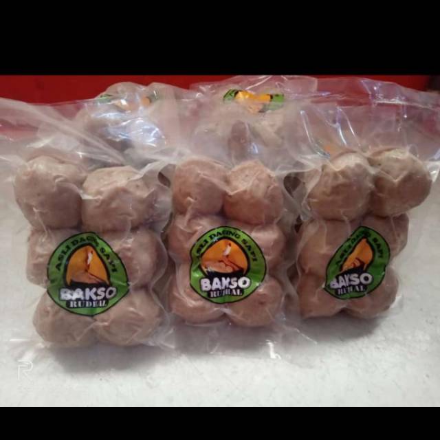 

Bakso Rudhal biasa mercon isi 6