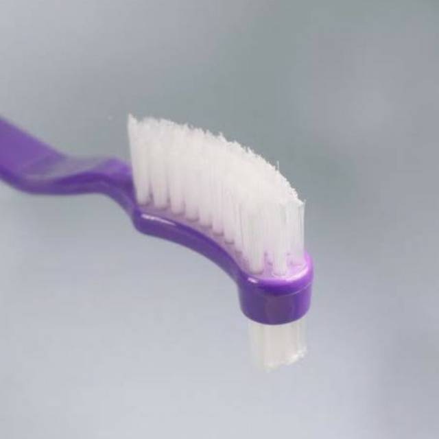 Denture Brush Pearlie White / Sikat Gigi Palsu Pearlie White