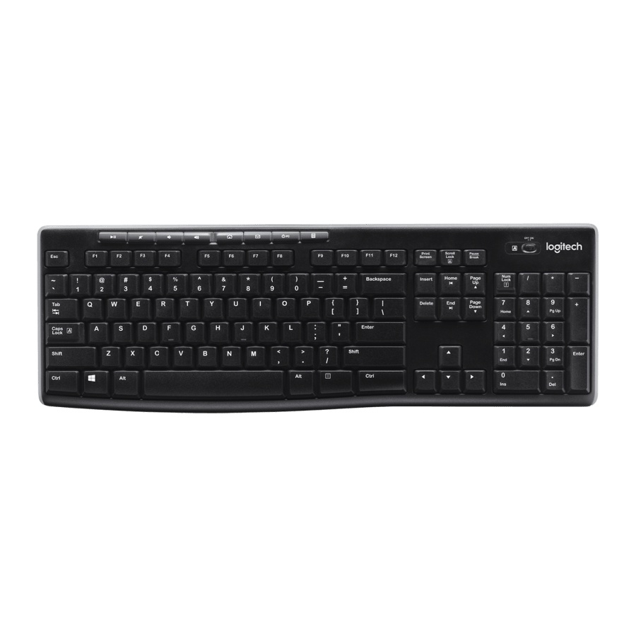 Keyboard Wireless Logitech K270 For Komputer PC Laptop Notebook