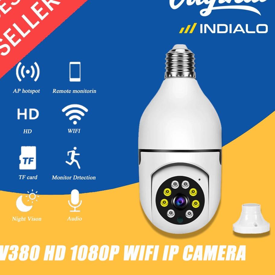 Oke Price.. INDIALO CCTV Lampu Yoosee Wifi Camera 360° 1080P HD Night Vision Monitor Auto Tracking I