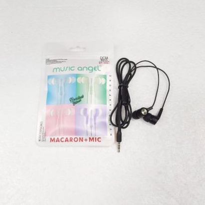 Headset Earphone MUSIC ANGEL MACARON + MIC Extra Bass Qp-006+ Earphone Stereo