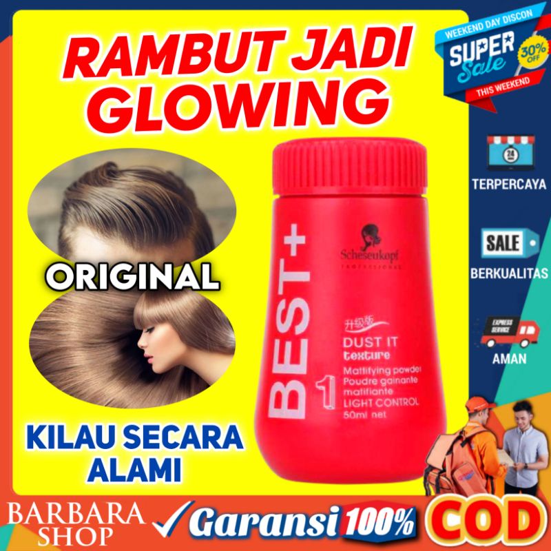 Hair Powder Pria BEST Perawatan Rambut Pria Bedak Rambut Best+ Ori Murah Bubuk Rambut Berkilau