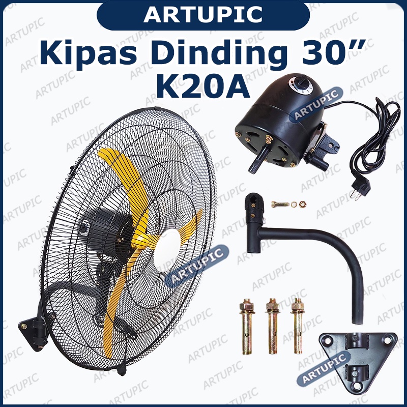 Kipas Dinding Wall Fan 30 inch merk K20A Kipas Kandang Ayam Gudang Dapur DLL Serba Guna Bergaransi