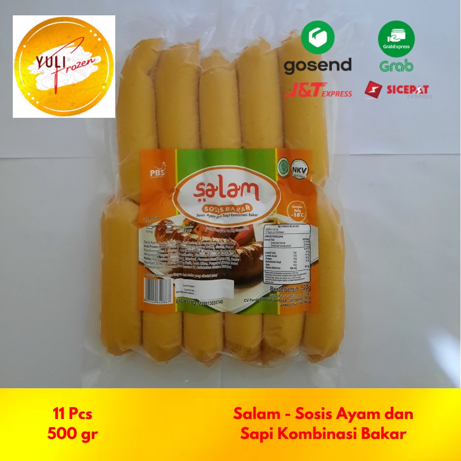 

Salam - Sosis Ayam dan Sapi Kombinasi Bakar 11Pcs 500gr