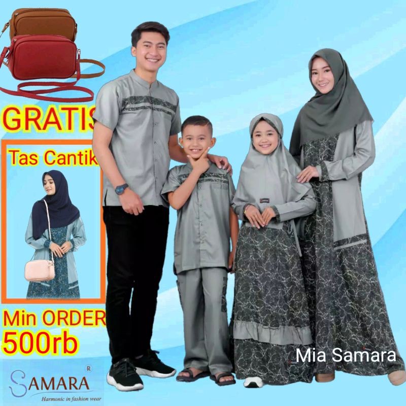 Bisa COD | H05 Pepper  baju muslim sarimbit samara couple seragam keluarga setelan koko gamis baru