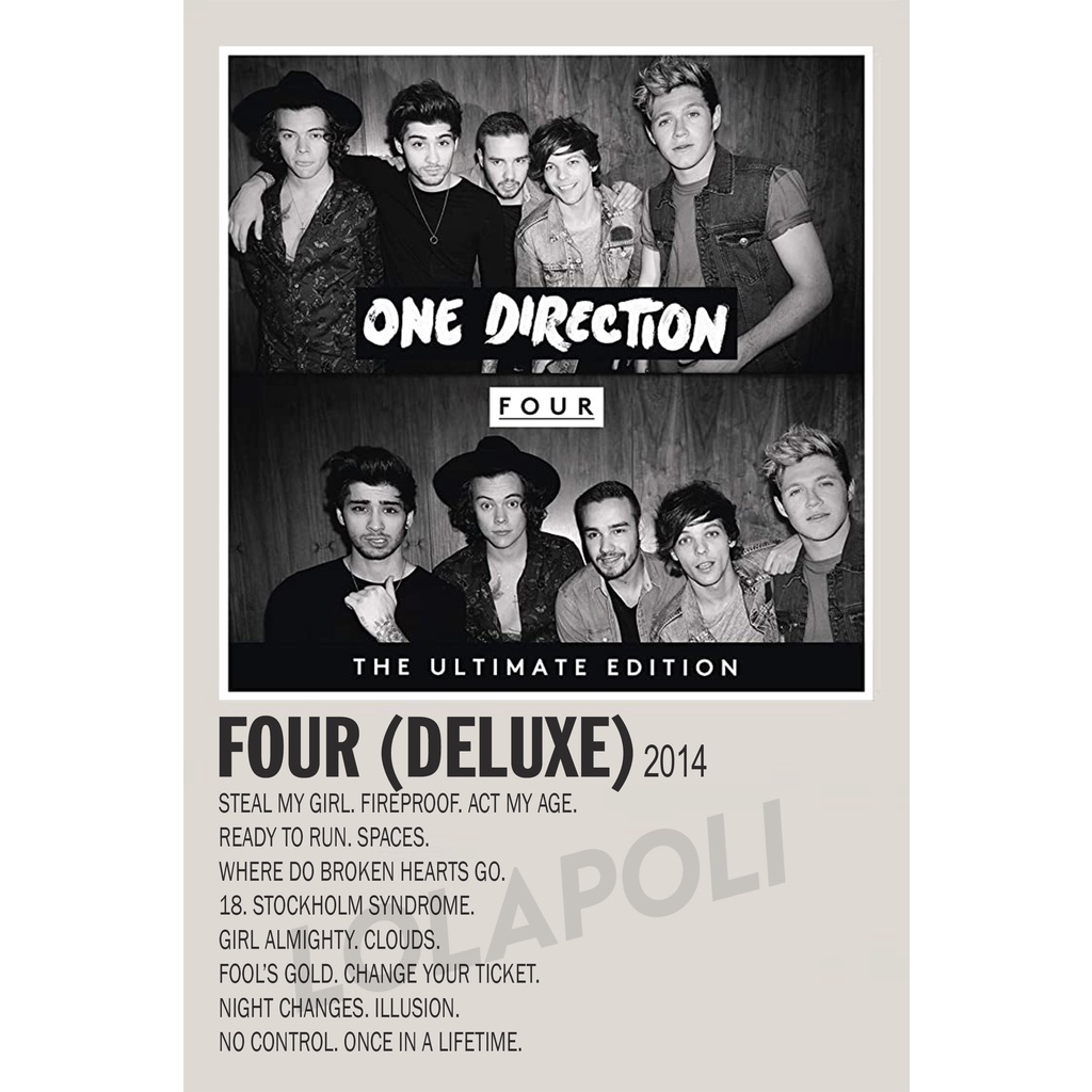 Poster Cover Album Four (Deluxe) - One Direction