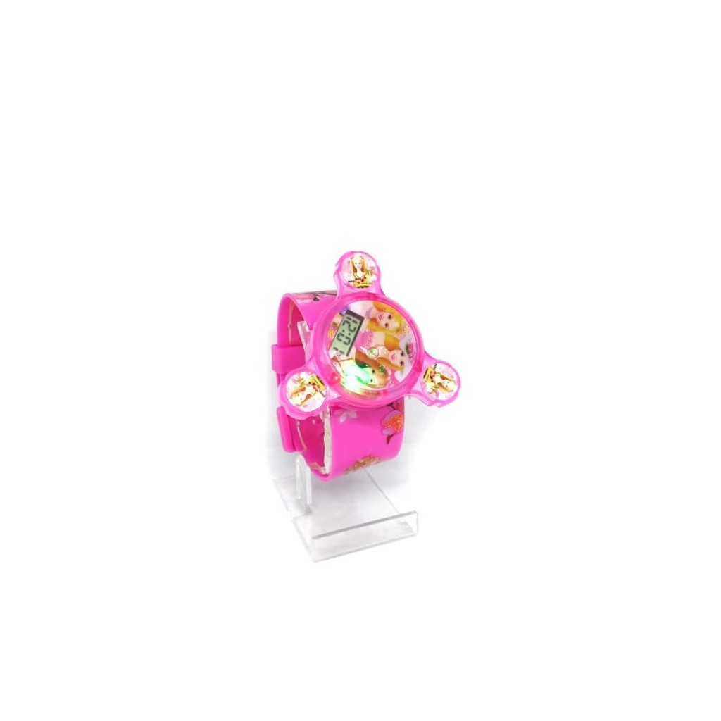 Best Promo! JAM TANGAN ANAK PEREMPUAN SPINNER BARBIE BERBIE LAMPU MUSIK DIGITAL Sale!