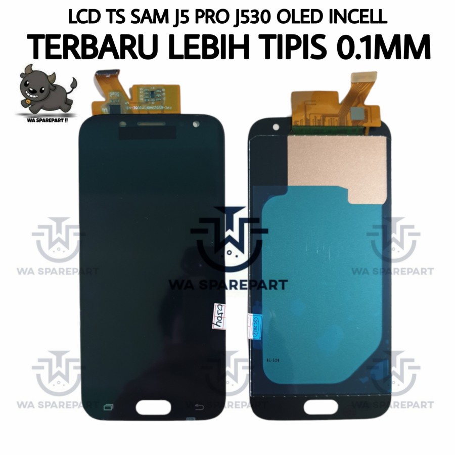 LCD TOUCHSCREEN 1SET SAMSUNG J5 PRO J530 OLED2 ORIGINAL - Hitam