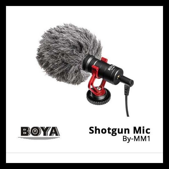 Promo Microphone Boya By-Mm1 Shotgun Mic Kamera Dslr Hp Mirrorles