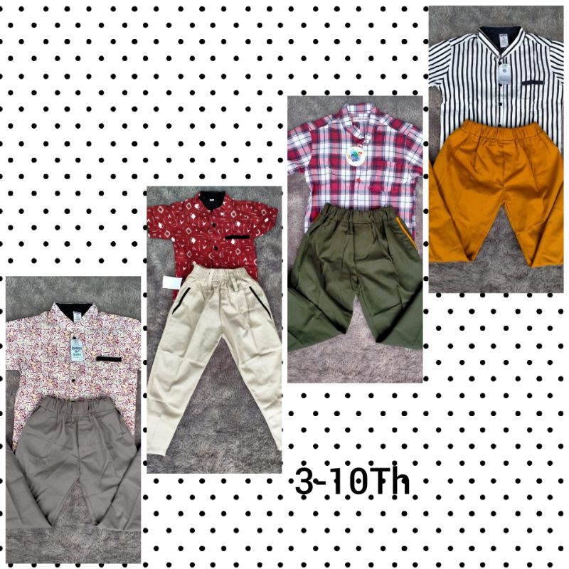 SETELAN SALUR OSHKOSH ANAK LAKI-LAKI 8-10TAHUN