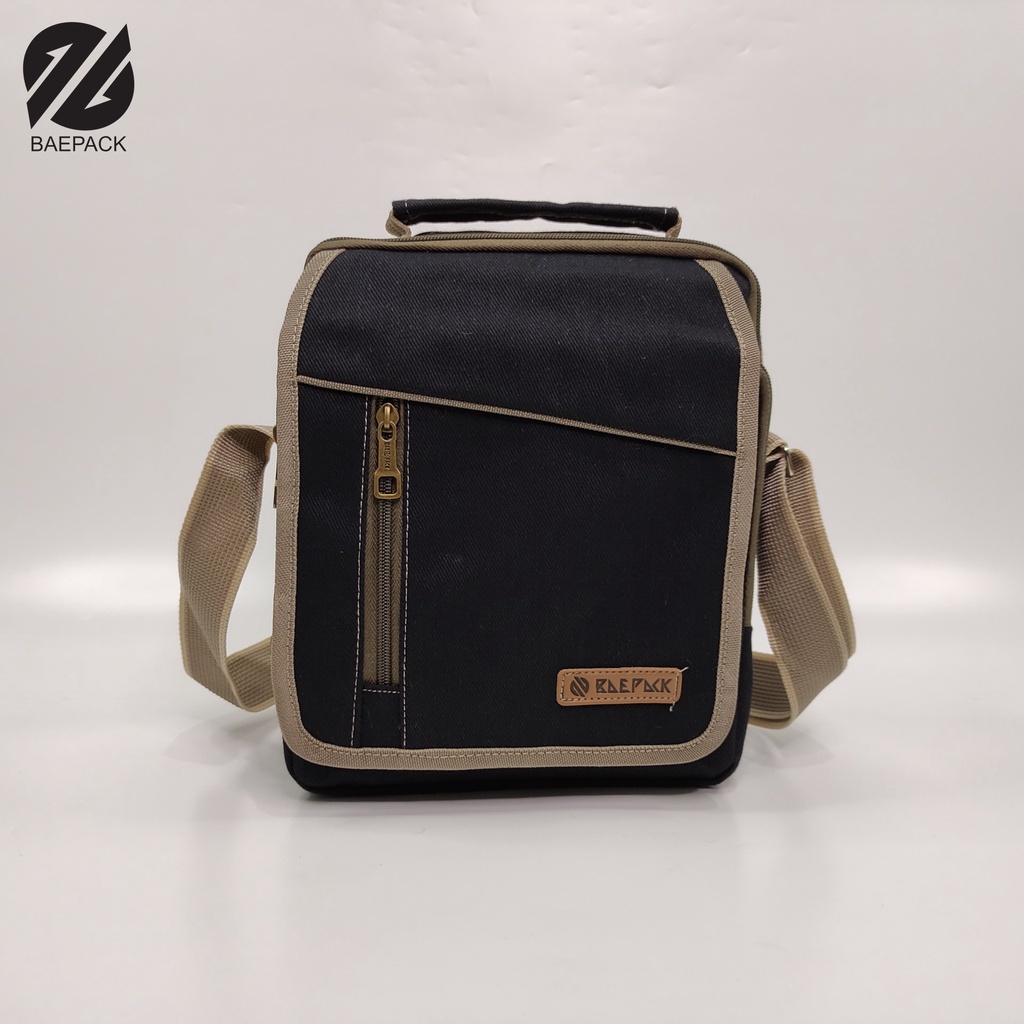 Tas Selempang Cowok Edwin Baepack Khaki / Tas Selempang Pria / Tas bahu Pria / Tas pria original