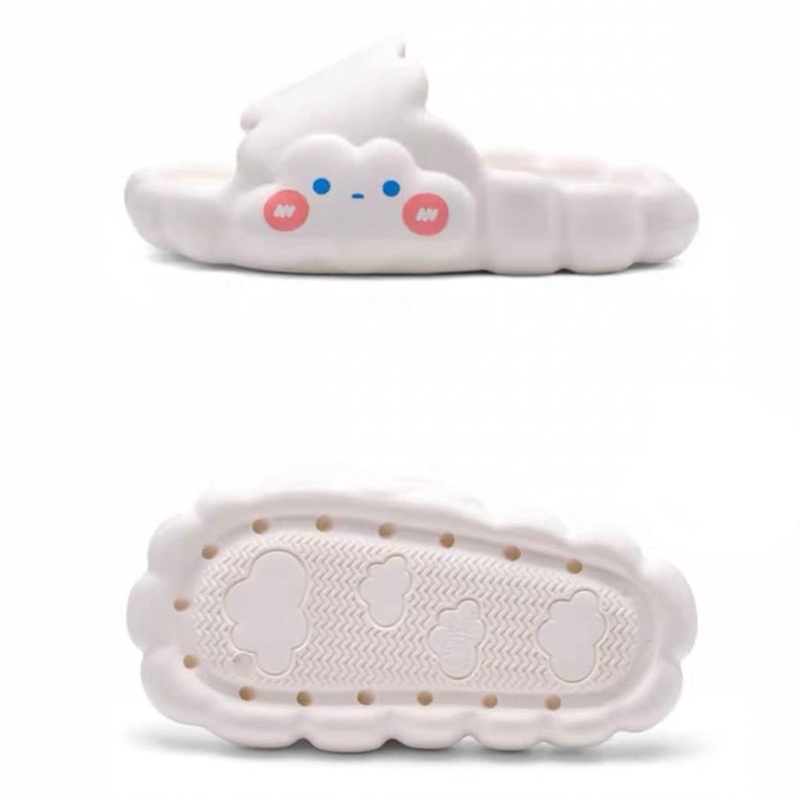 SANDAL SELOP WANITA CUTE CLOUD / SANDAL JELLY IMPORT ANTI SLIP / SANDAL RUMAH TEBAL NYAMAN EMPUK JRW0120