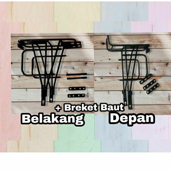rak panier sepeda / bagasi touring sepeda / boncengan sepeda