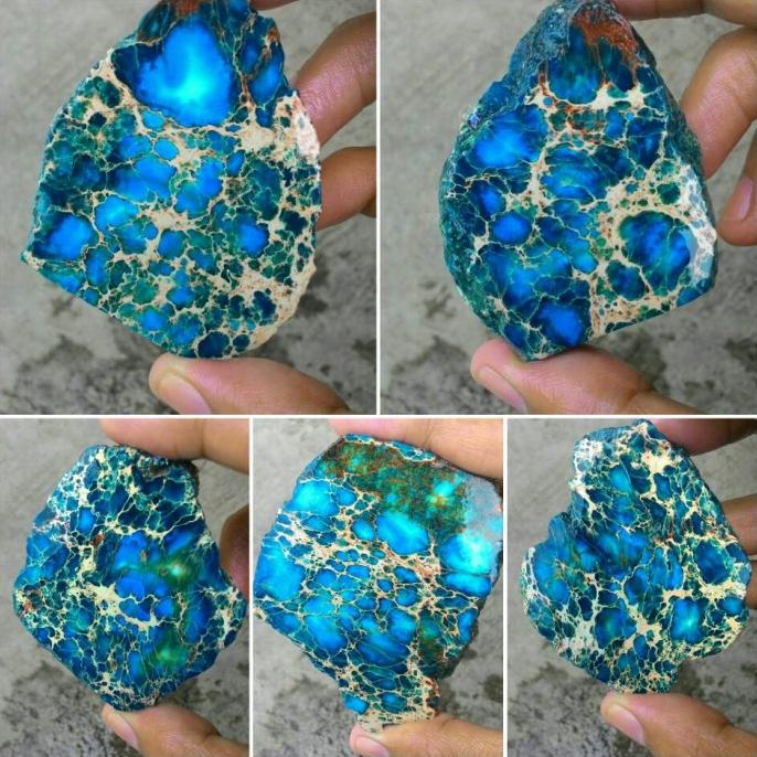 Perhiasan Pria Bahan Pirus Persia Serat Emas. Rough Pirus Persia Natural Good Quality