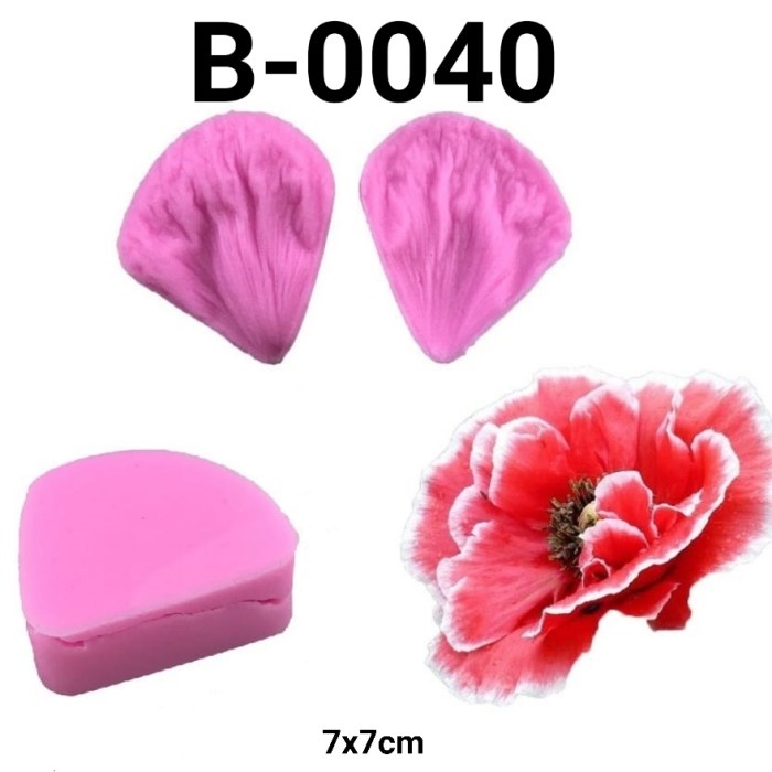 

B-0040 CETAKAN SILIKON COKLAT SILICON FONDANT KELOPAK BUNGA MAWAR BERKUALITAS TINGGI