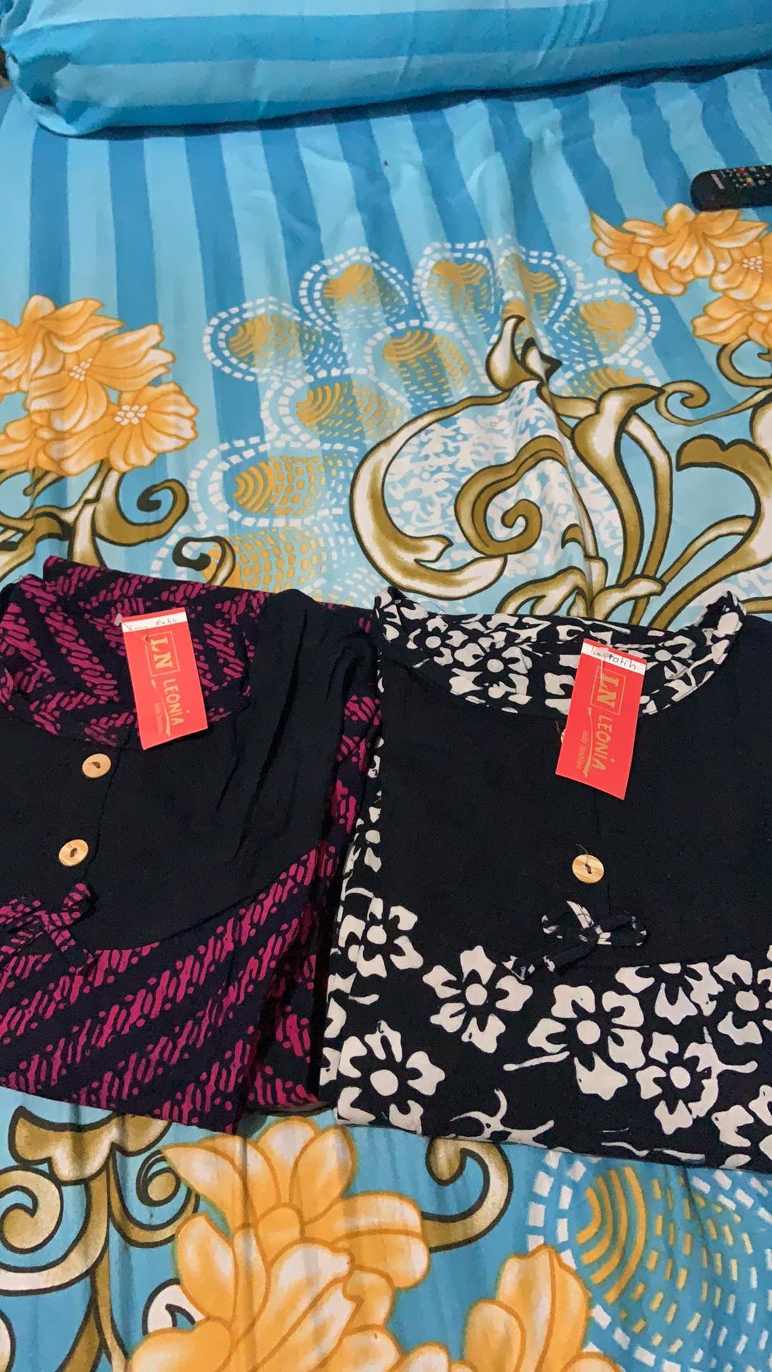 Longdress Ratih Gamis Batik Cap Kelengan Kancing