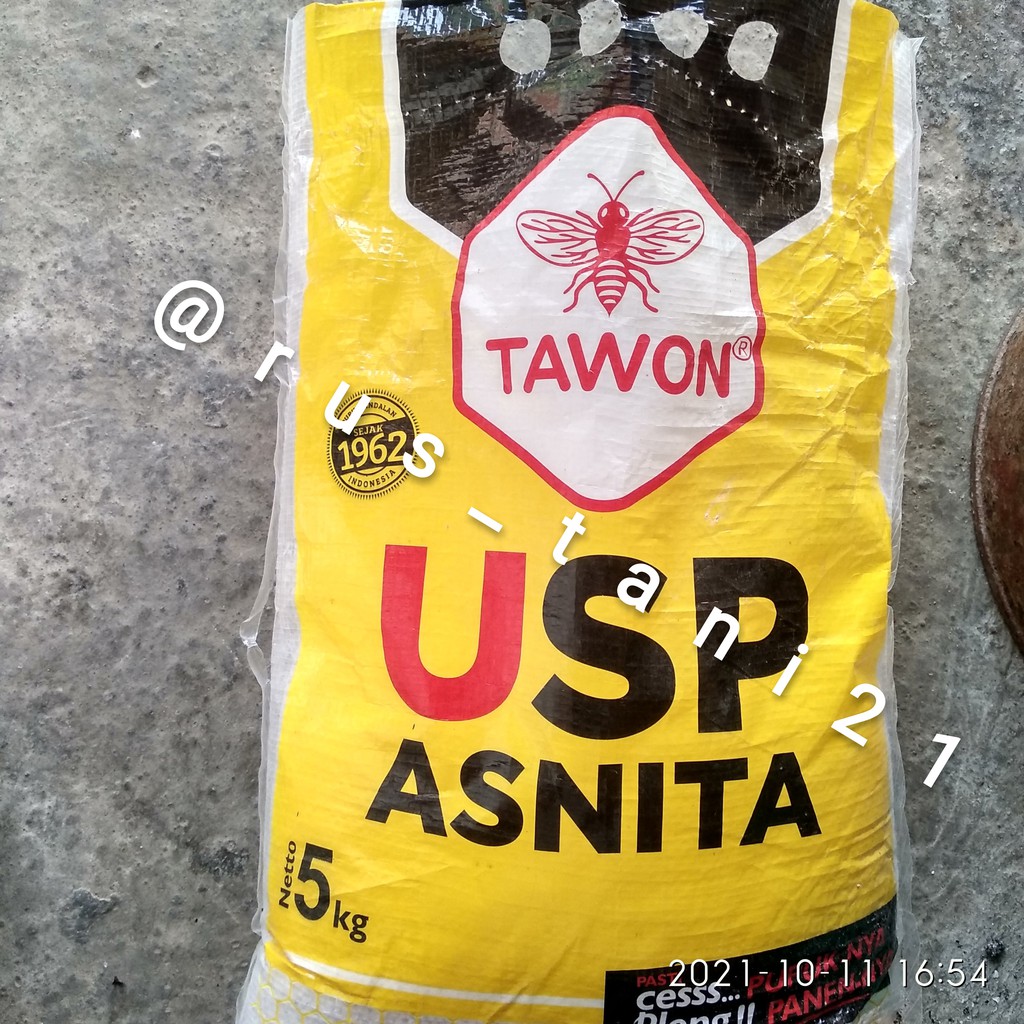 Pupuk USP ASNITA 5kg Kandungan nitrogen 30%(nitrat 13%+Amonium 17%) + Phosphate 6%