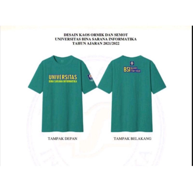KAOS ORMIK UBSI 2021 ( PRE-ORDER ) | T-SHIRT ORMIK DAN SEMOT UBSI 2021