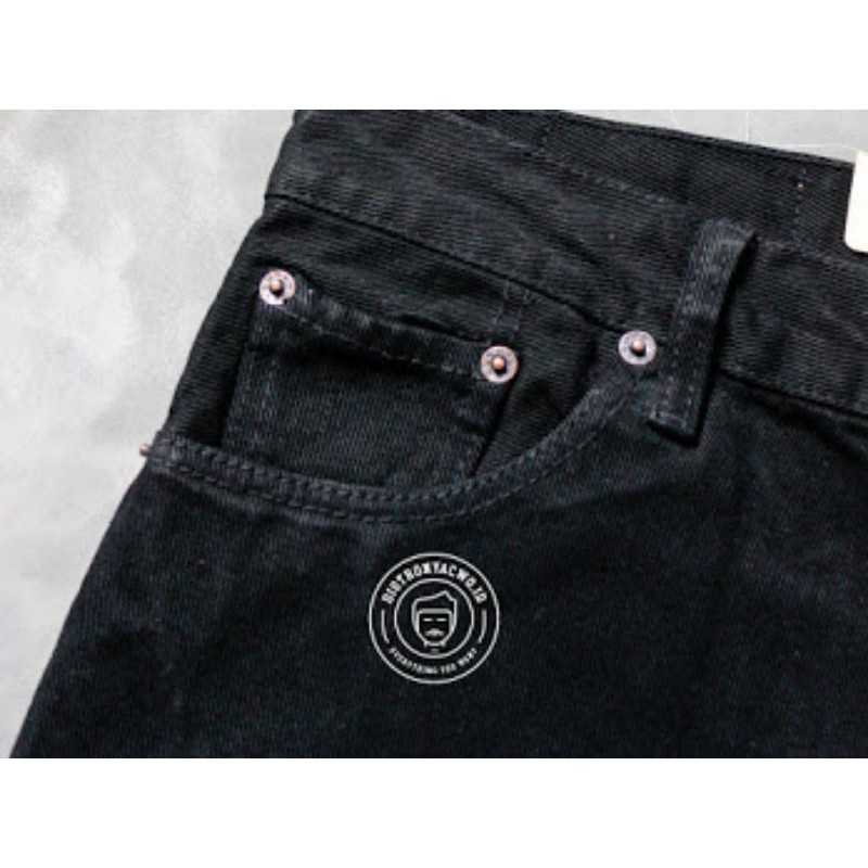 TERLARIS Celana Jeans Lea Model Standart Reguler Pria Panjang Warna Hitam Grade Original (Bisa COD)