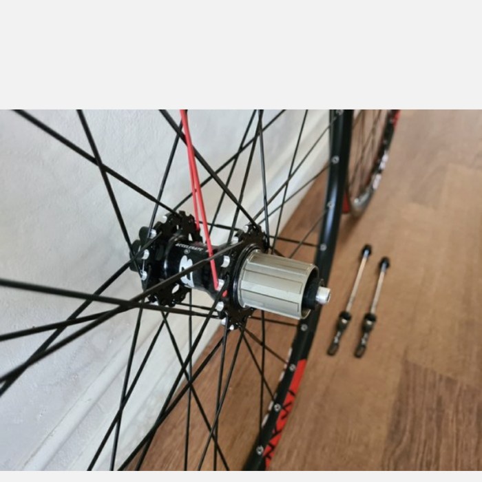 Wheelset Sepeda MTB 27,5 inch spoke pipih suara jangkrik