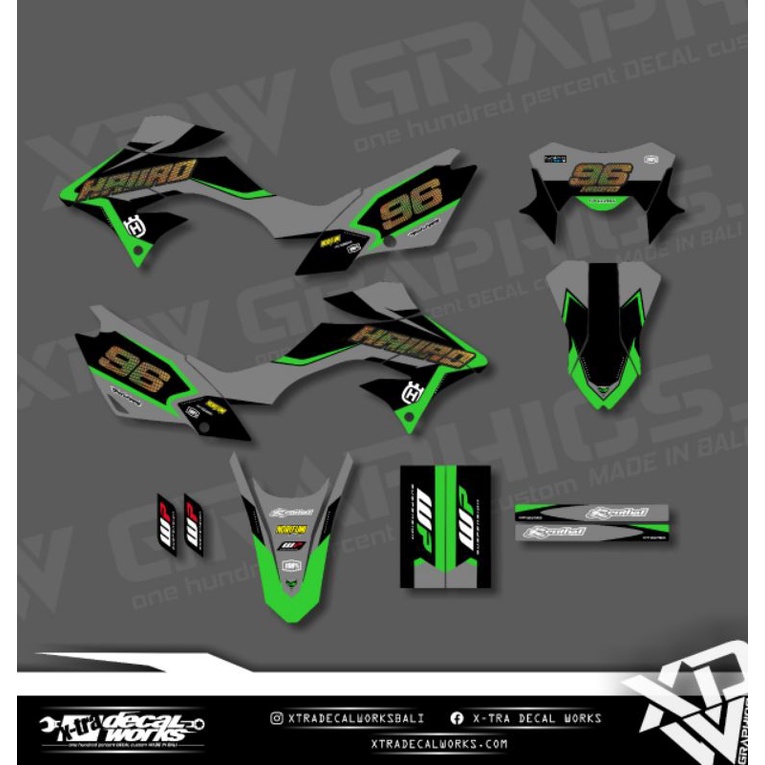 Decal Stiker D-Tracker bf / KLX BF 150 + Nomor Hologram