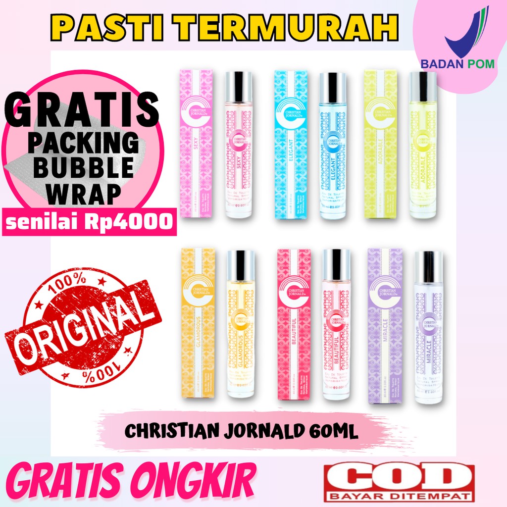 Parfum Wanita Christian Jornald Series 60ml  Eau De Toilette Minyak Wangi Farfum Wanita Cewek Peremp