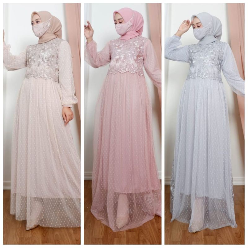 KEBAYA GAMIS AULIA TUTU - KEBAYA MODERN - BAJU PESTA BY NK
