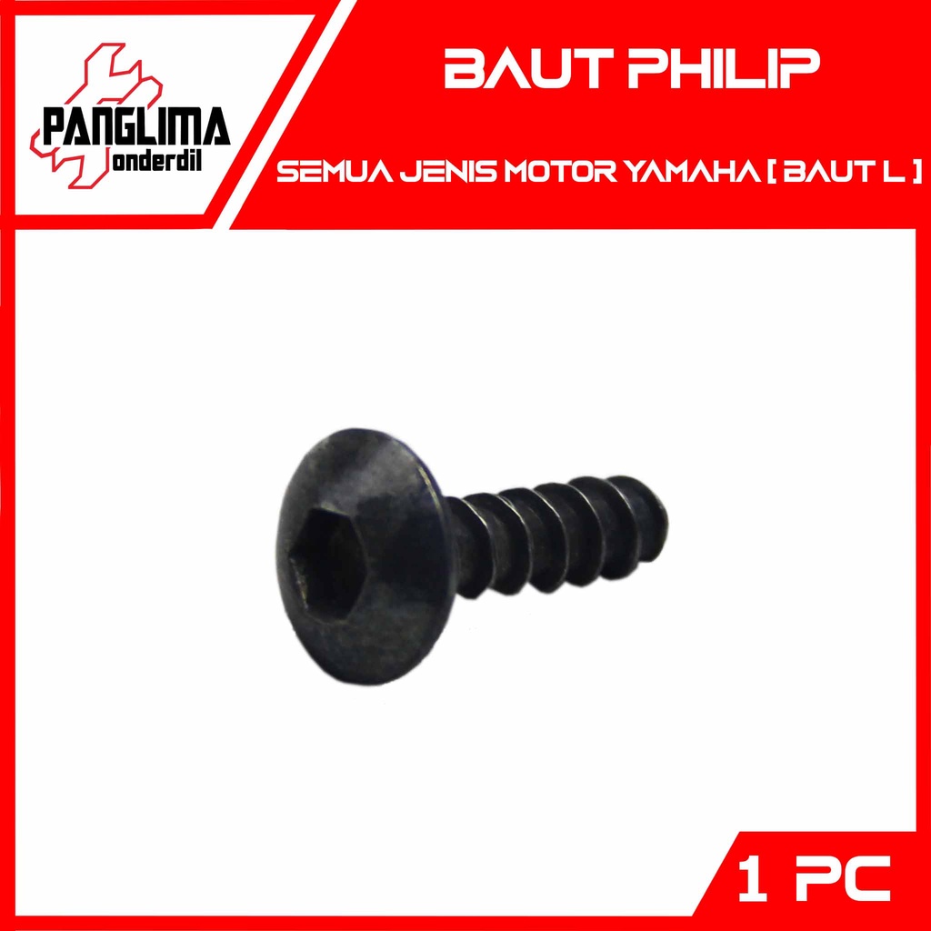 Baut-Bodi Body Cacing Philip-Phillip-Phillips-Pilip Semua Jenis Motor Yamaha Baut L 5x16 5 x 16