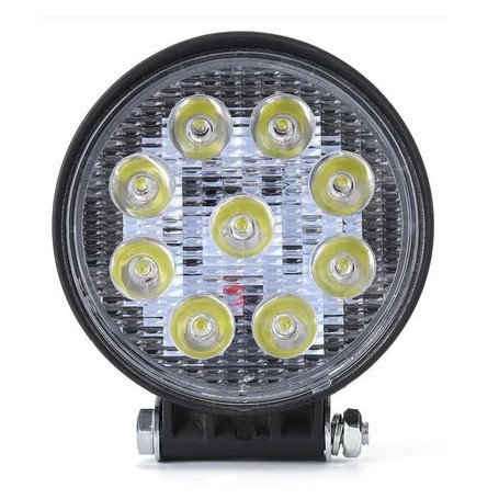 Lampu Sorot WORKLIGHT LED BULAT 27W Lampu Tembak 9 MATA Motor Mobil