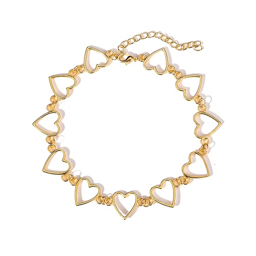 LRC Kalung Fashion Gold Love Alloy Necklace V58837