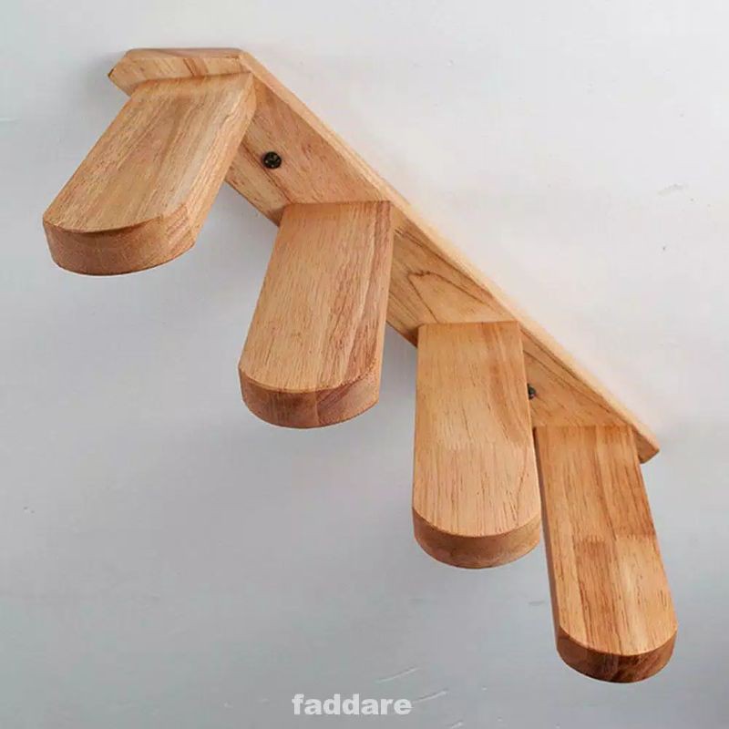 tangga kucing kayu catroom dinding tembok