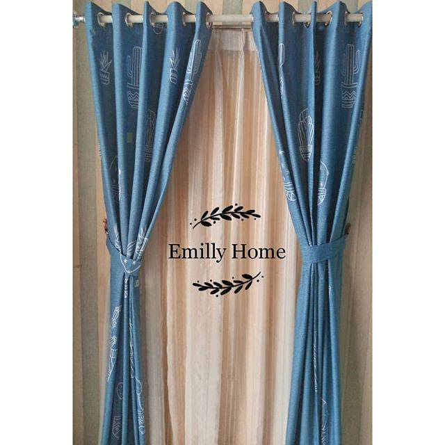 GORDEN MINIMALIS  MOTIF KAKTUS  TIRAI JENDELA  HORDENG JENDELA GORDENG JENDELA