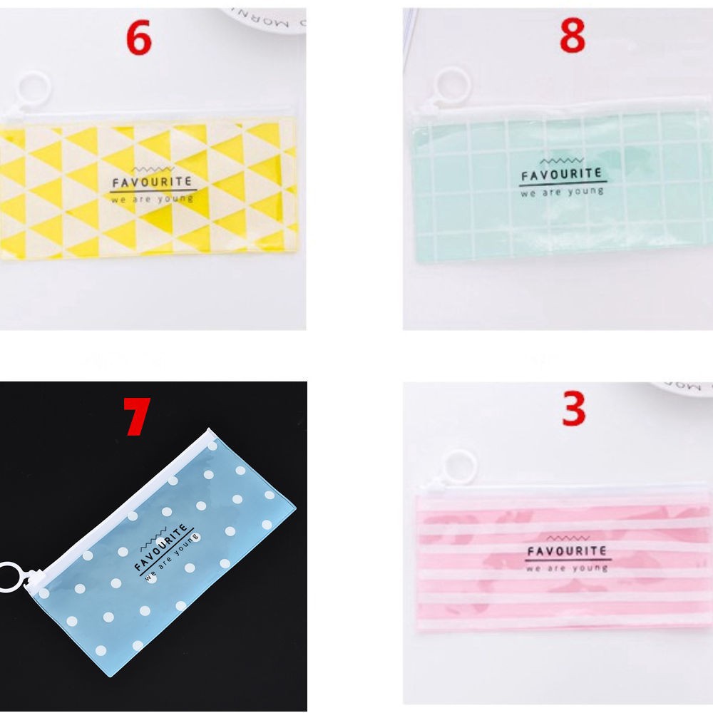 

ALAT TULIS CUTIE [Bayar Di Tempat] Cartoon Clear Love Heart Shape Kawaii Pencil Case Organizer