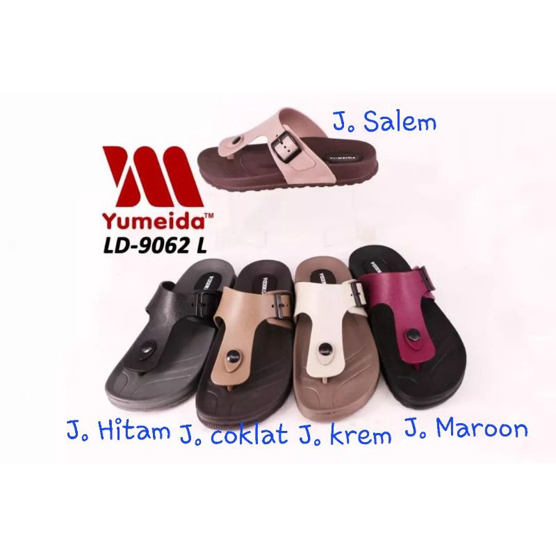 Sandal Jepit Karet Wanita Yumeida 9062 L Size 37-41