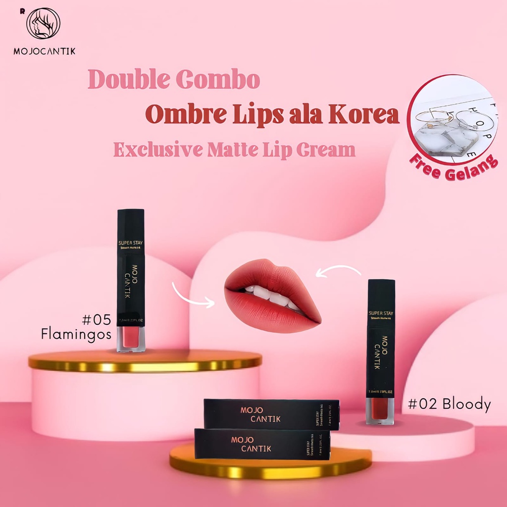 Lip Cream Lip Matte Mojocantik BRAND Exclusive Lipcream Super stay matte Waterproof and Pigmented Lipcream tahan lama dan soft