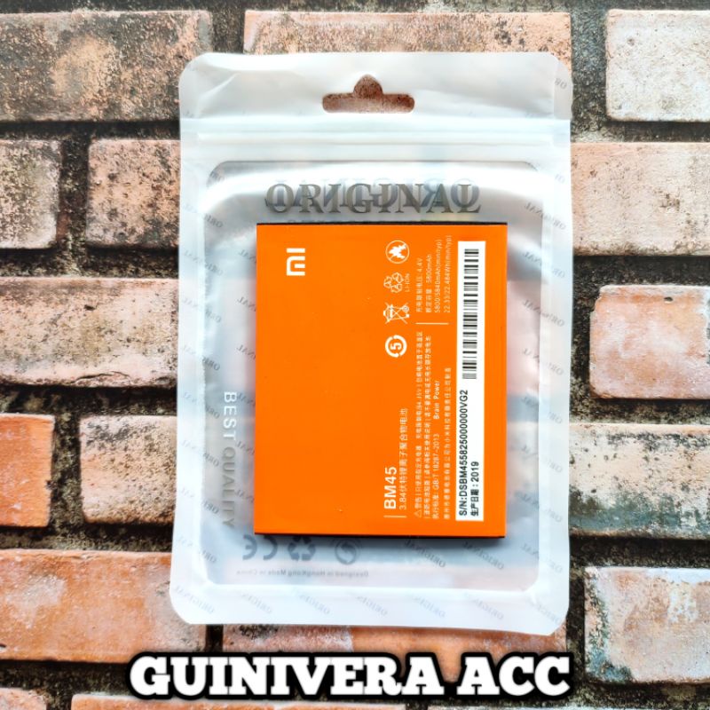 BATRE BATERAI XIAOMI REDMI NOTE 2 BM45 / BATTERY / XIAOMI BM45 BM 45