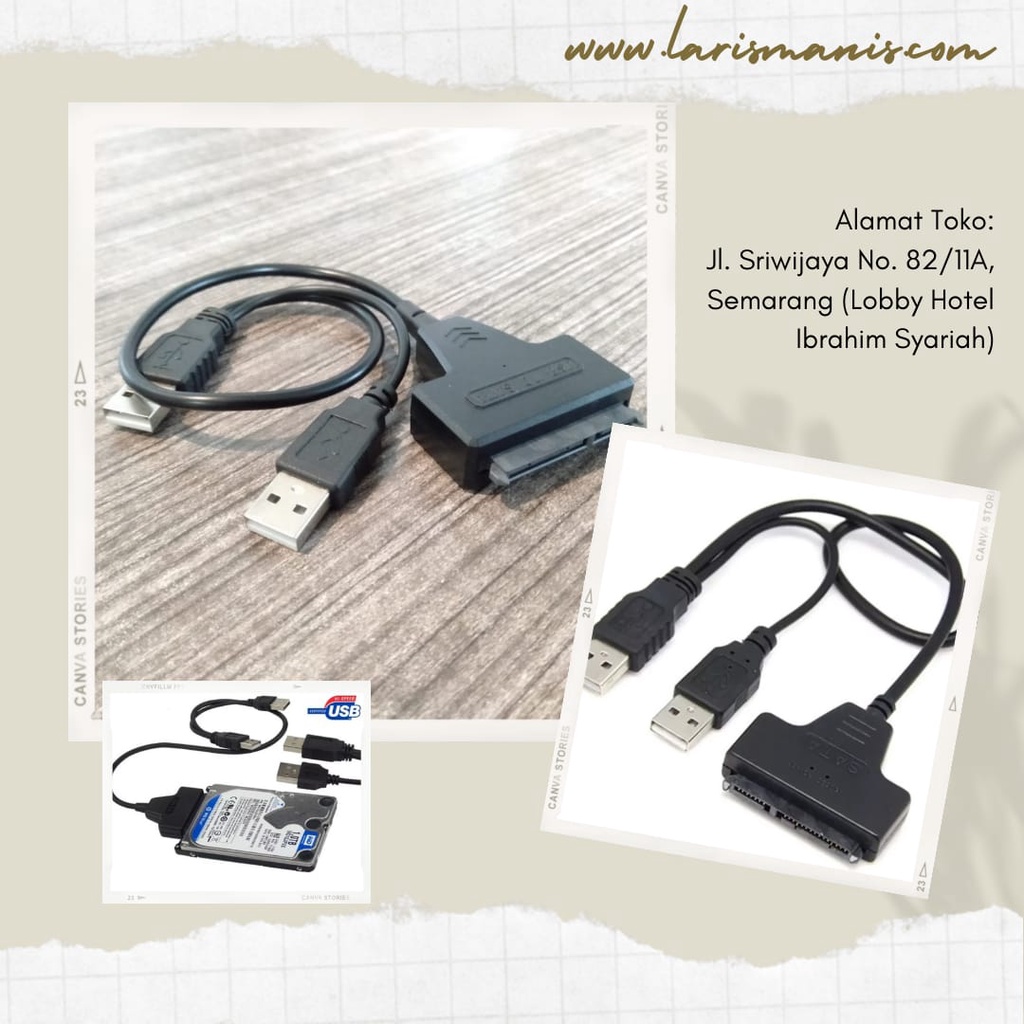 Konektor Hardisk Sata Laptop To USB 2.0