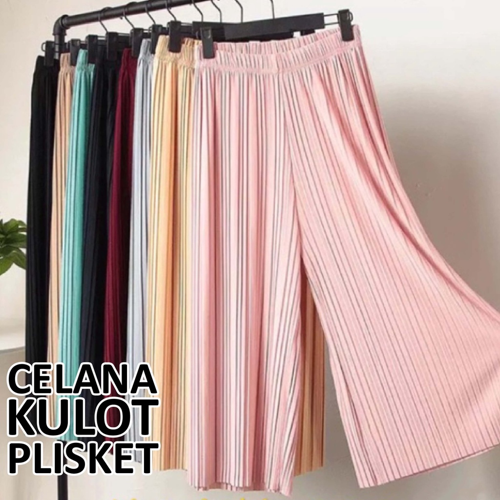 EL-NAFFA Kulot Dewasa Bahan Plisket Hyget Skirt Premium Dzifa (Bisa COD) KPD