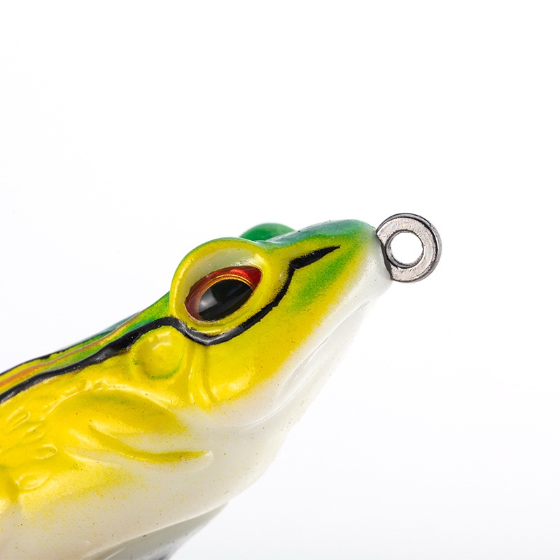 Umpan Pancing Soft Frog 5cm/13g Katak Casting Soft Frog Lure Floating Bait 3D Eyes soft frog killer Top Water Fishing Lure With Sequins Umpan Ikan