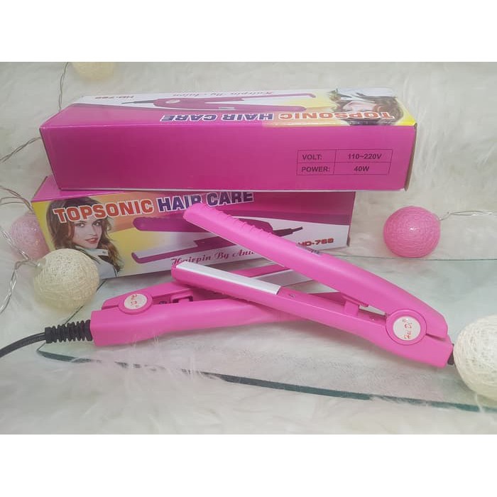 ❤ RATU ❤ Catok Mini Haidi Top Sonic Hair Care | Catokan Mini 2 in 1 Pelurus Rambut Karakter Murah | Curly