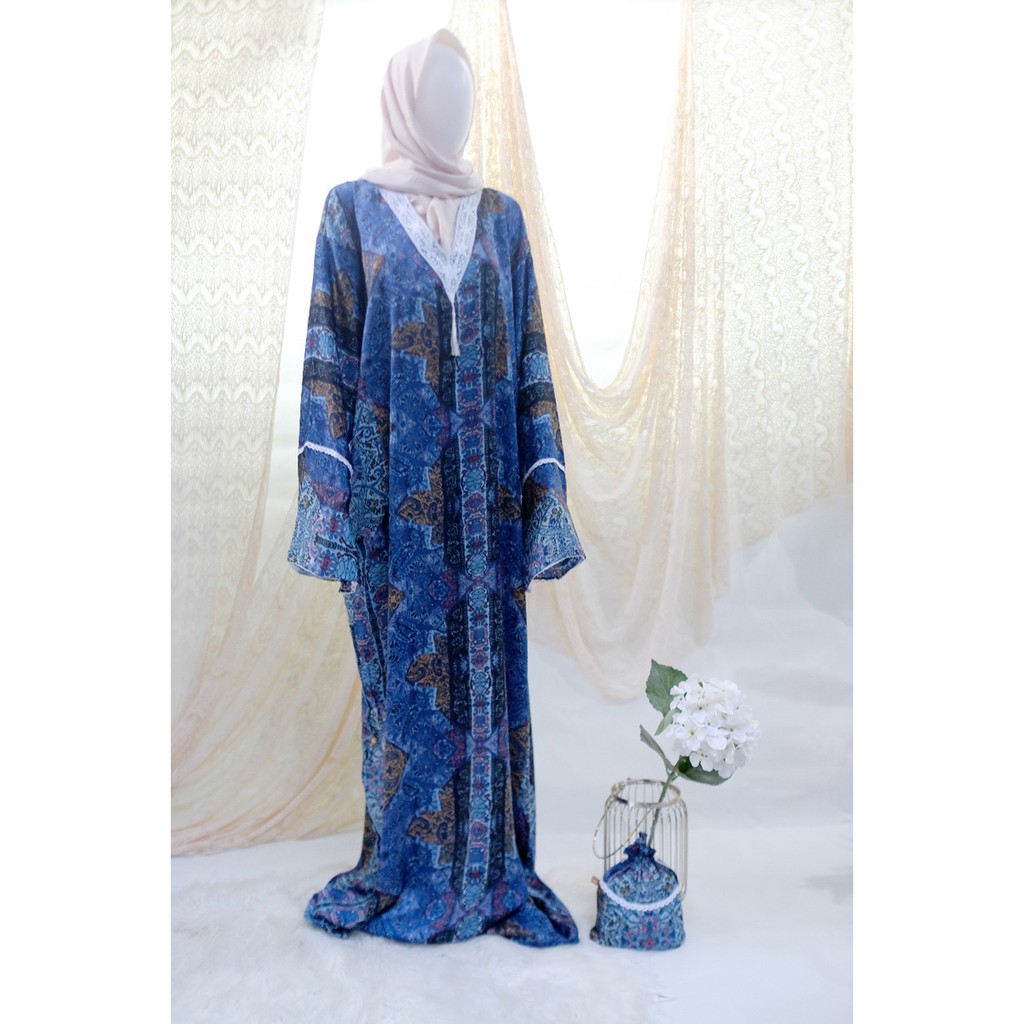ASPUT - Rue Mukena Abaya Motif by Nonaa