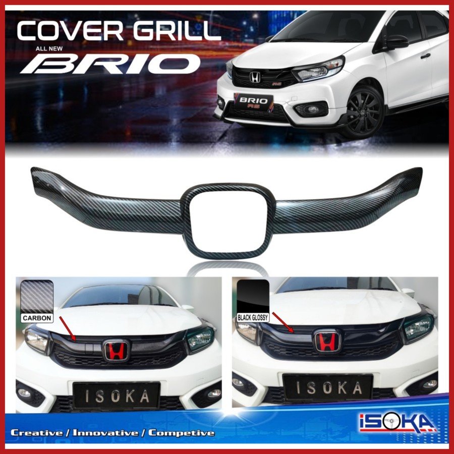 cover grill allnew brio  black glossy  2018 sampai 2023