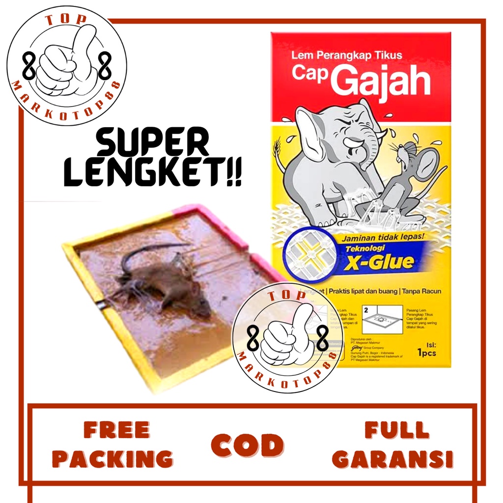 LEM TIKUS PAPAN ODOL CAP GAJAH LEM GAJAH UNTUK TIKUS LEM JEBAKAN TIKUS PERANGKAP TIKUS ULTRA SUPER M