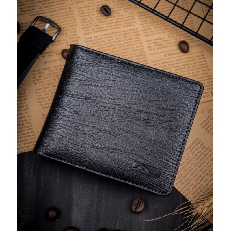 Dompet Kulit Canvas Distro JFR JP34 Black Original Murah