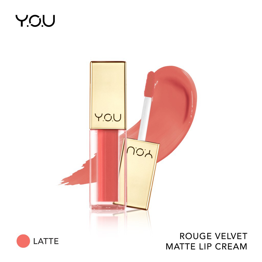 YOU - Rouge Velvet Matte Lip Cream - The Gold One / Lipcream Lipstick Lipstik-09 Latte