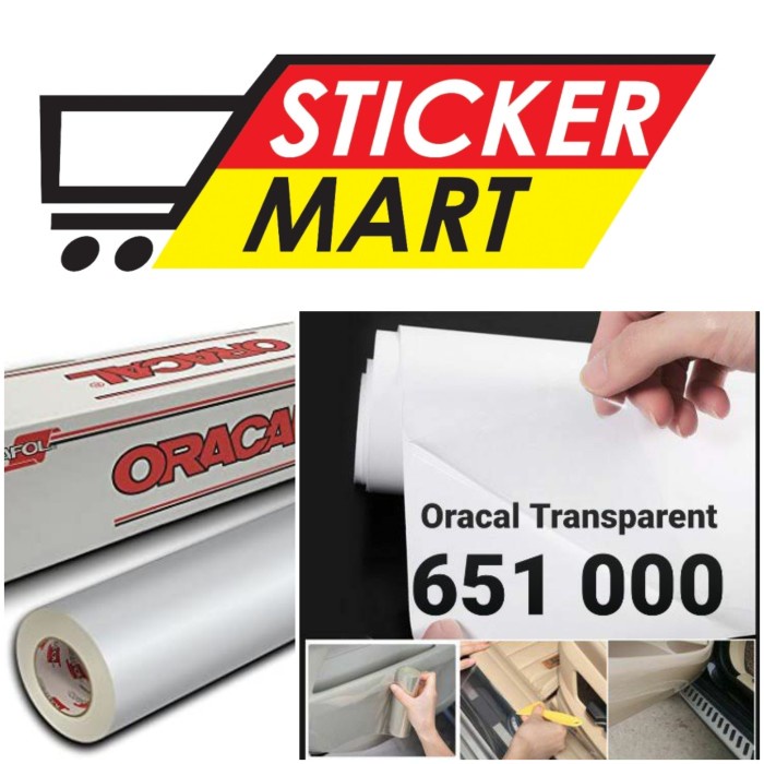 

Sticker Oracal transparan bening 651 000 hibban