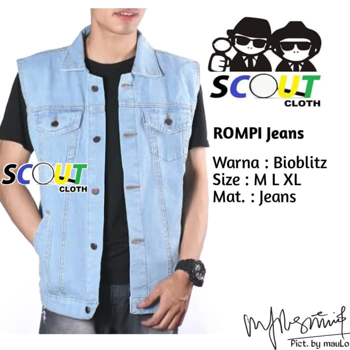 Jaketjeans Jaketpria Jaket Jeans Pria Jaketlevis Jaketdenim  XI866  Rompi Jeans Rompi Levis Rompi