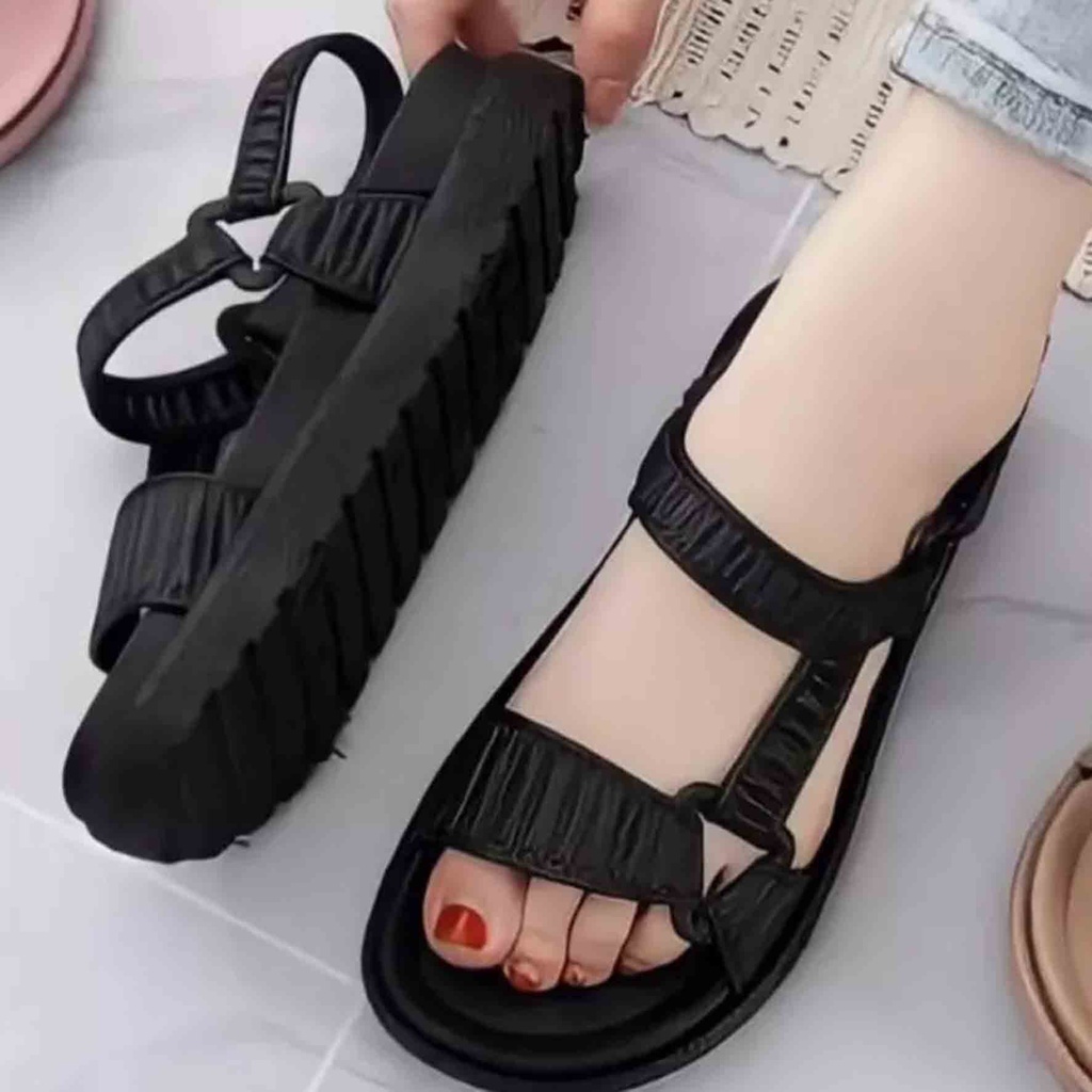 SANDAL GUNUNG IMPORT WANITA KEKINIAN |SANDAL JELLY. EMPUK DAN LEMBUT