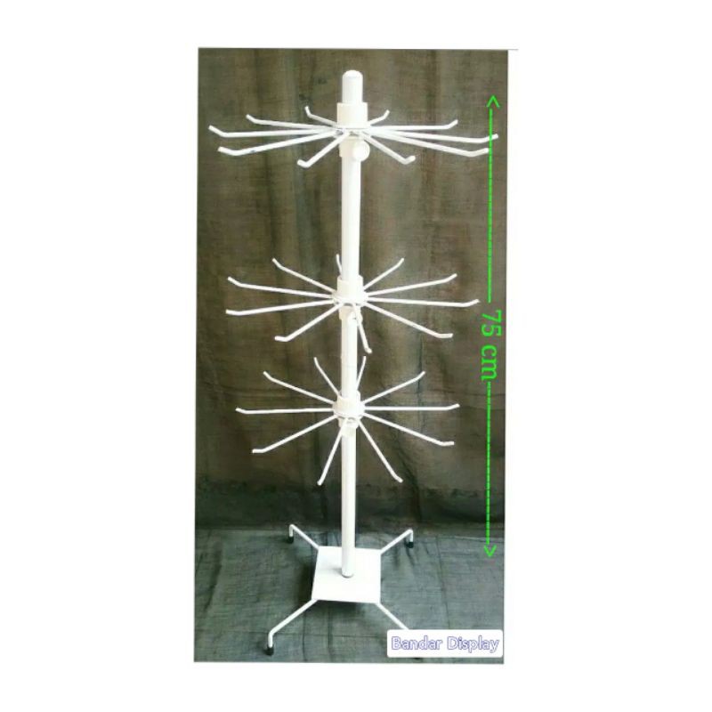 Rak Matahari 3 susun pajangan aksesoris Bahan Besi