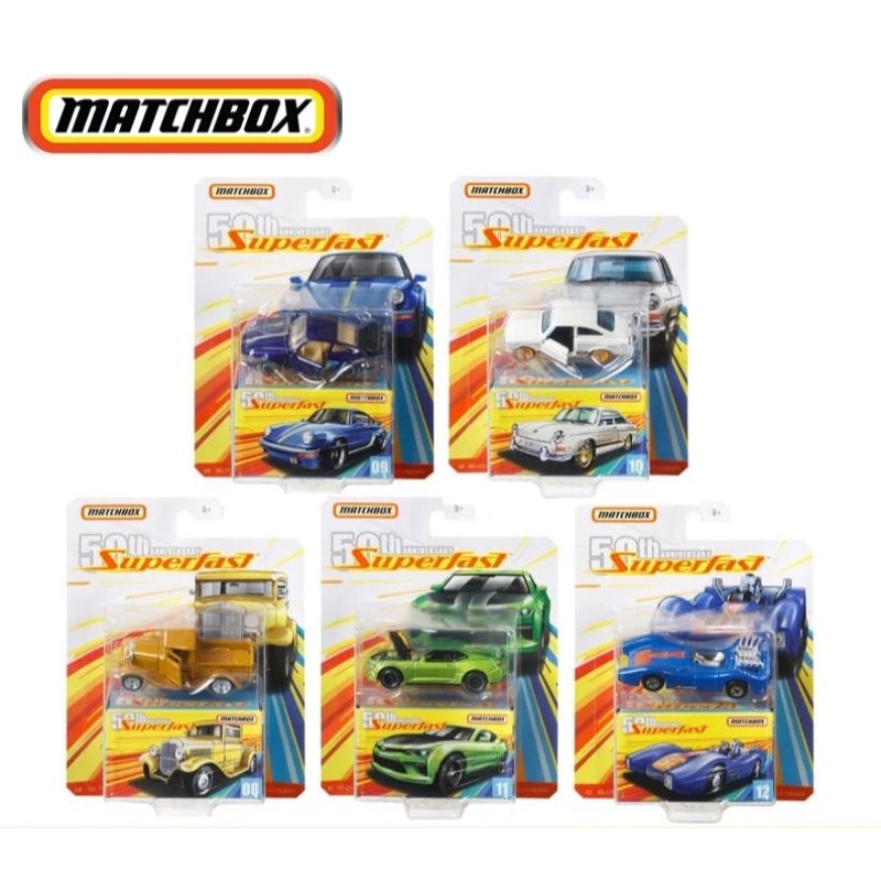 Matchbox Superfast 50th Anniversary Wave B Diecast Miniatur mobil Mobilan